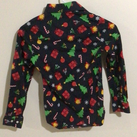 OPPOSUITS Boys Size 7/8 Holiday Shirt - Picture 2 of 2